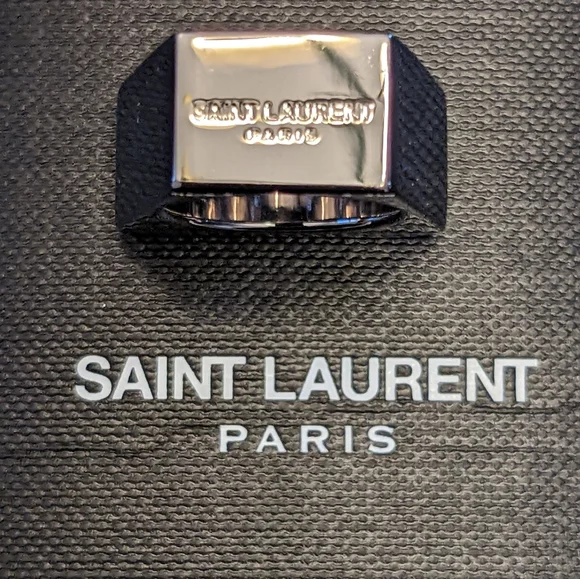 NWT YSL Red Color Block Ring, sz 6 - Picture 2 of 6